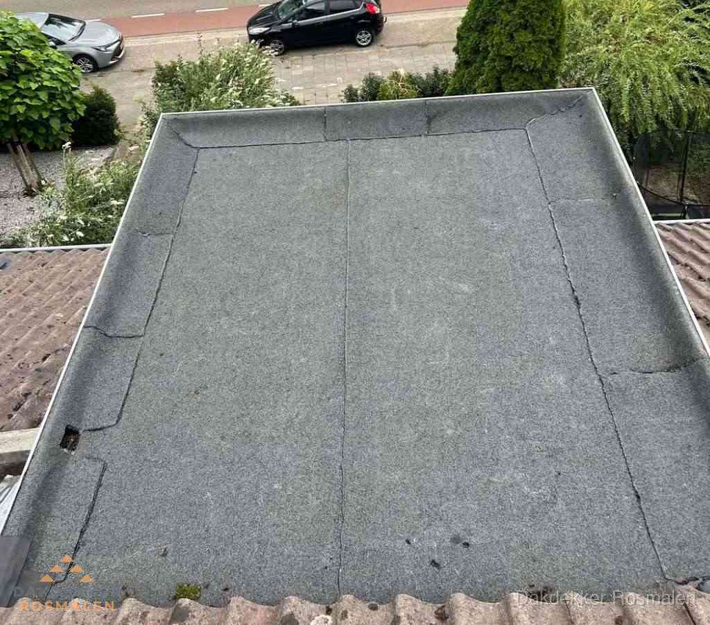 Dakbedekking schuur met bitumen in Rosmalen